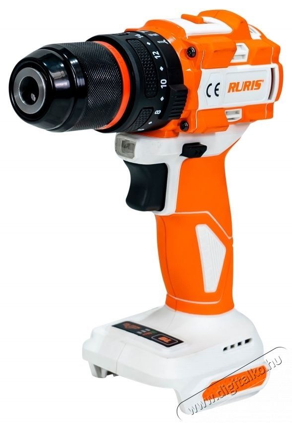 RURIS rmx1360, 20 V, 2 sebess&eacute;g, kefe n&eacute;lk&uuml;li motor, 3000 BPM, 60 Nm, akkumul&aacute;tor/t&ouml;ltő n&eacute;lk&uuml;l H&aacute;ztart&aacute;s / Otthon / K&uuml;lt&eacute;r - Szersz&aacute;m - Akkumul&aacute;toros csavarh&uacute;z&oacute; - 537252