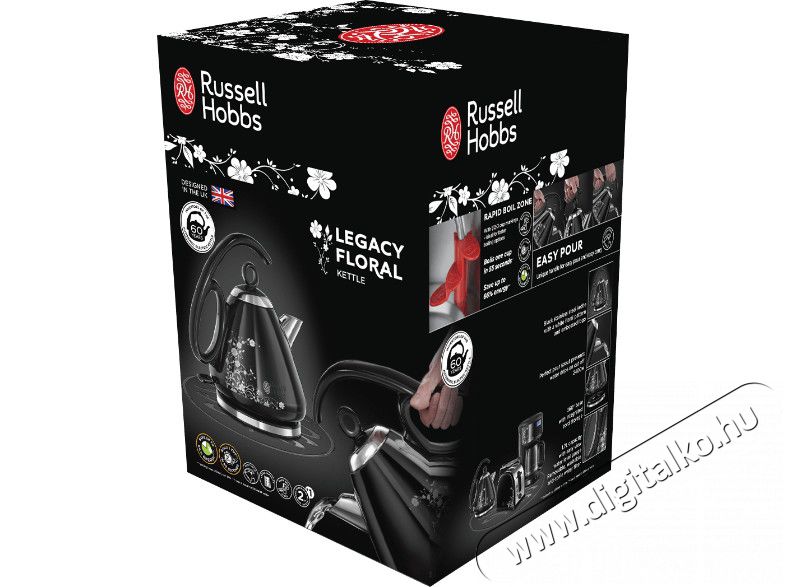 Russell Hobbs 21961-70 Legacy Floral vízforraló Konyhai termékek - Vízforraló / teafőző - 297798