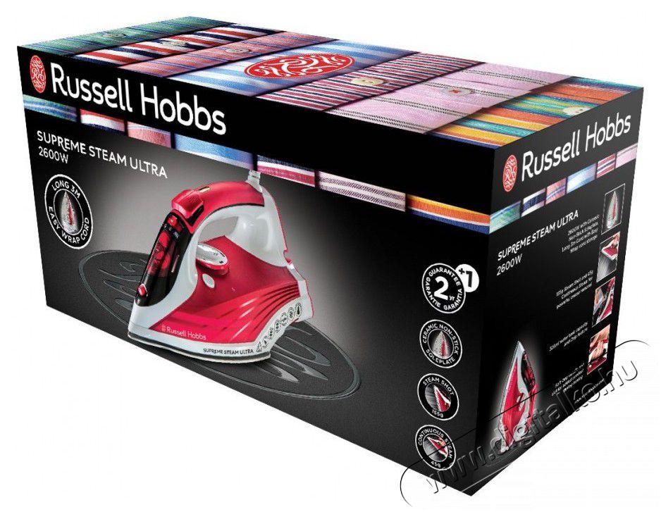 Russell Hobbs 23991-56 Supreme Steam Ultra gőzölős vasaló - piros/fehér Háztartás / Otthon / Kültér - Vasaló - Vasaló - 326668