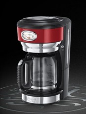 Russell Hobbs 21700-56/RH Retro kávéfőző - piros Konyhai termékek - Kávéfőző / kávéörlő / kiegészítő - Filteres kávéfőző - 312807