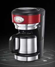 Russell Hobbs 21710-56/RH Retro termoszos kávéfőző - piros Konyhai termékek - Kávéfőző / kávéörlő / kiegészítő - Filteres kávéfőző - 312810