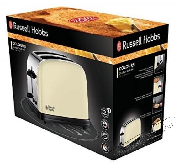 Russell Hobbs 23334-56 Colours Classic Krém kenyérpirító Konyhai termékek - Konyhai kisgép (sütés / főzés / hűtés / ételkészítés) - Kenyérpirító - 297791