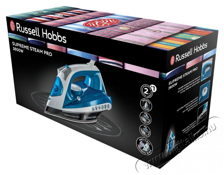 Russell Hobbs 23971-56/RH Supreme Steam Pro vasaló kék-fehér Háztartás / Otthon / Kültér - Vasaló - Vasaló - 326667
