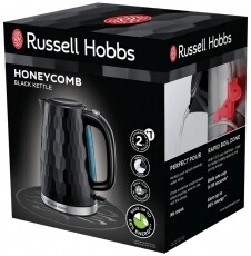 Russell Hobbs 26051-70/RH Honeycomb vízforraló - fekete  Konyhai termékek - Vízforraló / teafőző - 369766