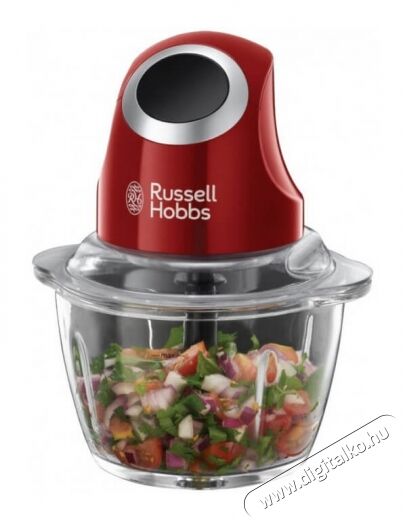 Russell Hobbs 24660-56 Desire mini aprító - piros Konyhai termékek - Konyhai kisgép (előkészítés / feldolgozás) - Aprító / daráló - 337549
