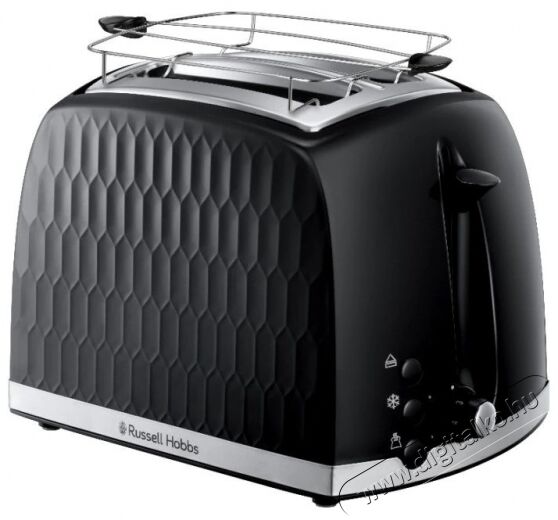 Russell Hobbs 26061-56/RH Honeycomb kenyérpirító - fekete  Konyhai termékek - Konyhai kisgép (sütés / főzés / hűtés / ételkészítés) - Kenyérpirító - 369767