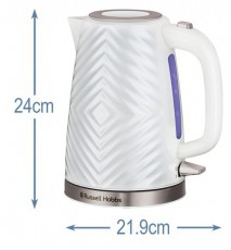 Russell Hobbs 26381-70/RH Groove fehér vízforraló Konyhai termékek - Vízforraló / teafőző - 455812