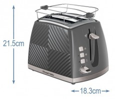 Russell Hobbs 26392-56/RH Groove szürke kenyérpirító Konyhai termékek - Konyhai kisgép (sütés / főzés / hűtés / ételkészítés) - Kenyérpirító - 455760
