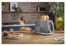 Russell Hobbs 26392-56/RH Groove szürke kenyérpirító Konyhai termékek - Konyhai kisgép (sütés / főzés / hűtés / ételkészítés) - Kenyérpirító - 455760
