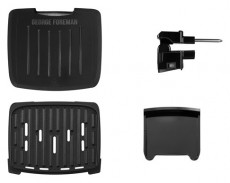 Russell Hobbs George Foreman 28300-56/GF Immersa Grill Small fekete kontaktgrill Konyhai termékek - Konyhai kisgép (sütés / főzés / hűtés / ételkészítés) - Kontakt grill sütő / sütőlap - 497844