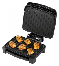 Russell Hobbs George Foreman 28300-56/GF Immersa Grill Small fekete kontaktgrill Konyhai termékek - Konyhai kisgép (sütés / főzés / hűtés / ételkészítés) - Kontakt grill sütő / sütőlap - 497844