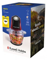 Russell Hobbs 27130-56/RH Desire Red mini aprító Konyhai termékek - Konyhai kisgép (előkészítés / feldolgozás) - Aprító / daráló - 501711