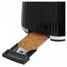 Russell Hobbs 27371-56/RH Eden fekete 2 szeletes kenyérpirító Konyhai termékek - Konyhai kisgép (sütés / főzés / hűtés / ételkészítés) - Kenyérpirító - 502363