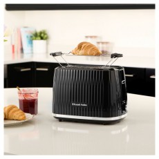 Russell Hobbs 27371-56/RH Eden fekete 2 szeletes kenyérpirító Konyhai termékek - Konyhai kisgép (sütés / főzés / hűtés / ételkészítés) - Kenyérpirító - 502363