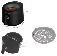 Russell Hobbs 27420-56/RH Panoramic airfryer fekete 5 L forrólevegős sütő Konyhai termékek - Konyhai kisgép (sütés / főzés / hűtés / ételkészítés) - Légkeveréses főzőgép / elektromos kukta / multifunkciós sütő - 503117