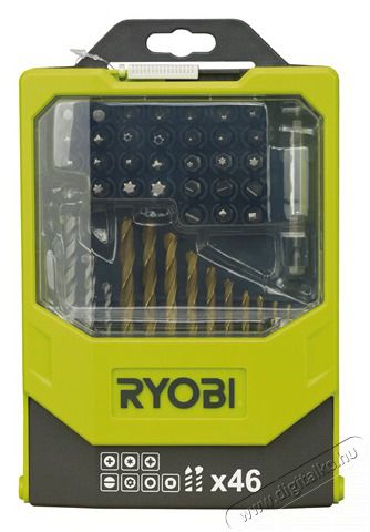 Ryobi RAK46MIX 46 db-os bit készlet Háztartás / Otthon / Kültér - Szerszám - Csavarhúzó / kulcs / fúró / szerszám készlet - 427241