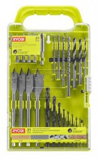 Ryobi RAKDD31 31 db-os fúró- és bit készlet Háztartás / Otthon / Kültér - Szerszám - Csavarhúzó / kulcs / fúró / szerszám készlet - 438825