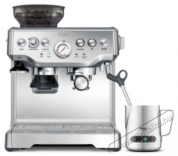Sage BES875 BSS eszpresszó kávéfőző kávédarálóval - inox Konyhai termékek - Kávéfőző / kávéörlő / kiegészítő - Presszó kávéfőző - 345964