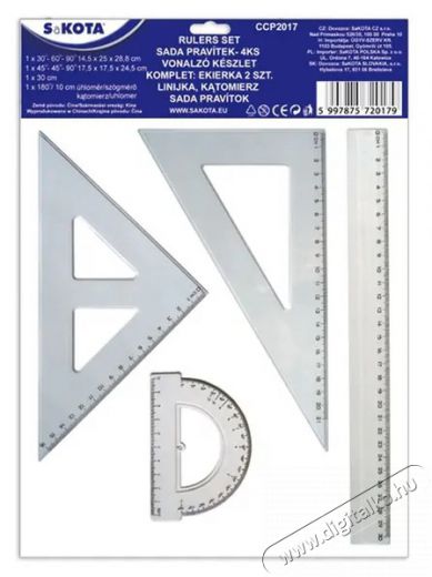 SAKOTA 4db-os BL vonalzókészlet Iroda és számítástechnika - Egyéb számítástechnikai termék - 404857
