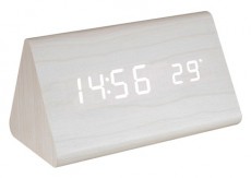 SAL Somogyi OC 07 digitális LED fa ébresztőóra - fehér  Háztartás / Otthon / Kültér - Óra - Ébresztőóra - 368250
