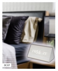 SAL Somogyi OC 07 digitális LED fa ébresztőóra - fehér  Háztartás / Otthon / Kültér - Óra - Ébresztőóra - 368250