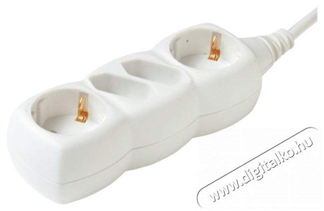 SAL Somogyi NV 14-3/WH/1,5 4 aljzat (2euro+2 földelt) 3 méter 1,5mm2 fehér elosztó Tv kiegészítők - Kábel / csatlakozó - Csatlakozó / elosztó / átalakító - 427431