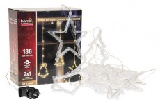 SAL Somogyi KAF 11/WW kül- és beltéri, melegfehér, micro LED-es, figurás karácsonyi fényfüggöny Háztartás / Otthon / Kültér - Egyéb háztartási termék - 458258