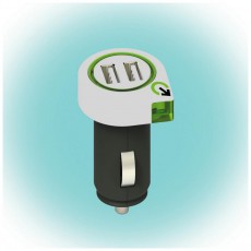 SAL Somogyi 3.100100 autós 2x USB töltő - fekete/fehér Mobil / Kommunikáció / Smart - Mobiltelefon kiegészítő / tok - Hálózati-, autós töltő - 336711