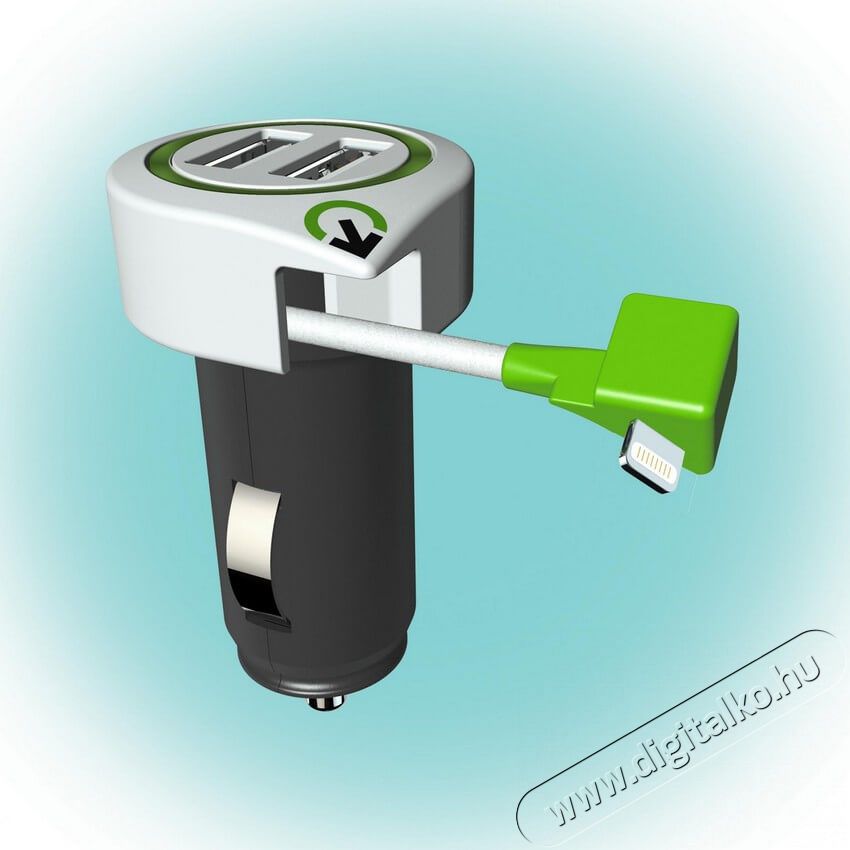 SAL Somogyi 3.100120 autós tripla USB töltő (2USB + Lightning) Mobil / Kommunikáció / Smart - Mobiltelefon kiegészítő / tok - Hálózati-, autós töltő - 336712