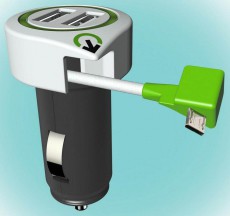 SAL Somogyi 3.100110 autós tripla USB töltő (2USB + MicroUSB) Mobil / Kommunikáció / Smart - Mobiltelefon kiegészítő / tok - Hálózati-, autós töltő - 336713
