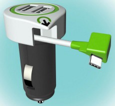 SAL Somogyi 3.100130 autós tripla USB töltő (2USB + USB Type-C) Mobil / Kommunikáció / Smart - Mobiltelefon kiegészítő / tok - Hálózati-, autós töltő - 336714