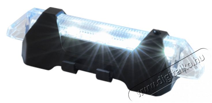 SAL Somogyi BV 14/WH LED-es tölthető kerékpárlámpa - fehér Háztartás / Otthon / Kültér - Világítás / elektromosság - Kerékpárlámpa - 319531