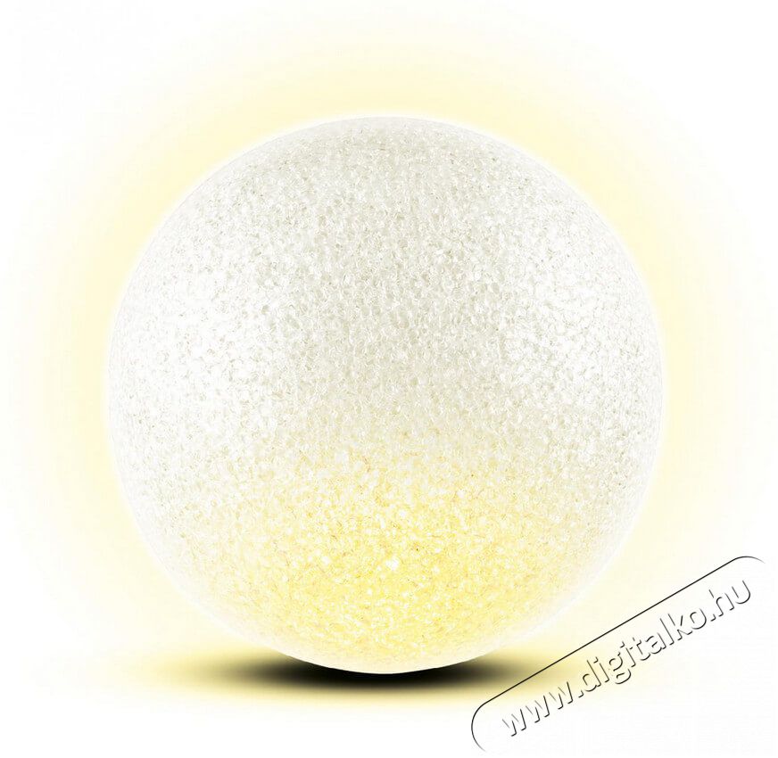 SAL Somogyi EVA gömb dekoráció, 1 melegfehér LED, 12 cm Újdonságok - Új termékek - 329412