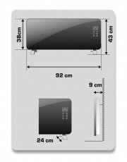 SAL Somogyi FK 360 BK elektromos fűtőpanel Újdonságok - Új termékek - 343092