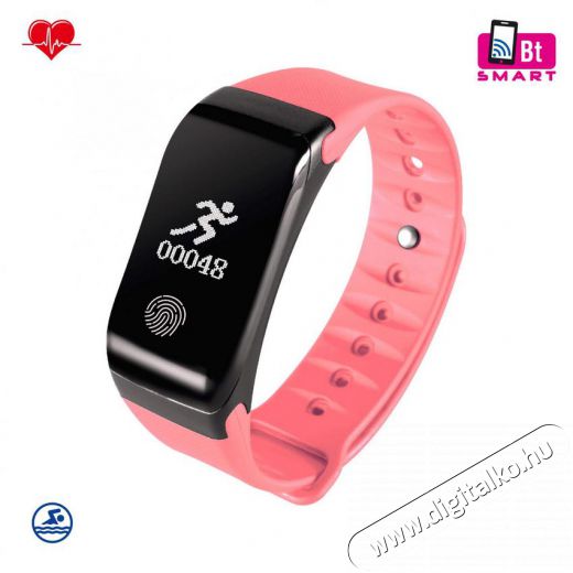 SAL Somogyi FW PULSE/PI fitnesz karóra pulzusmérővel - pink Háztartás / Otthon / Kültér - Óra - Sport / pulzusmérő óra - 329454