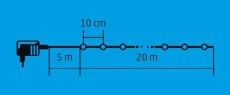 SAL Somogyi KKL200F/WW LED-es sziporkázó fényfüzér, meleg-/meleg fehér, 200 LED, kültéri Újdonságok - Új termékek - 344285