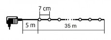 SAL Somogyi KKL500F/WW LED-es sziporkázó fényfüzér, meleg-/meleg fehér, 500 LED, kültéri Újdonságok - Új termékek - 344287