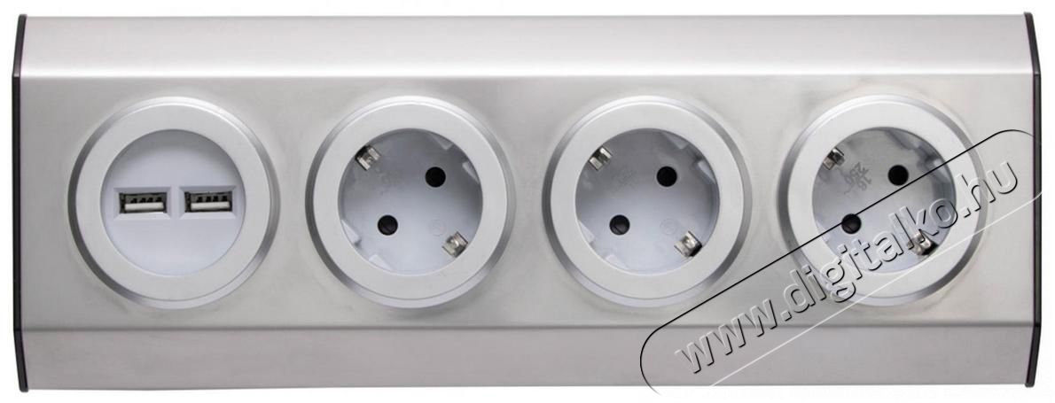 SAL Somogyi KNV 03/USB 3-as + 2x USB szerelhető konyhai elosztó Újdonságok - Új termékek - 368251