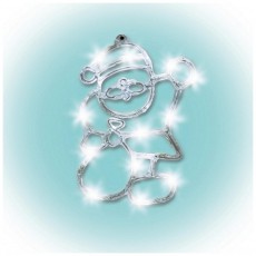 SAL Somogyi KID 702 LED-es akril ablakdísz, Mikulás Háztartás / Otthon / Kültér - Világítás / elektromosság - Hangulat teremtő világítás - 329598