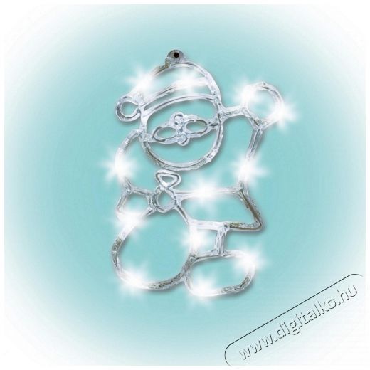 SAL Somogyi KID 702 LED-es akril ablakdísz, Mikulás Háztartás / Otthon / Kültér - Világítás / elektromosság - Hangulat teremtő világítás - 329598