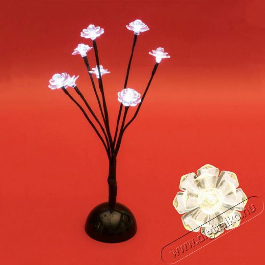 SAL Somogyi LED-es asztali fa dekoráció, 38 cm magas, 8 db melegfehér LED Újdonságok - Új termékek - 329613