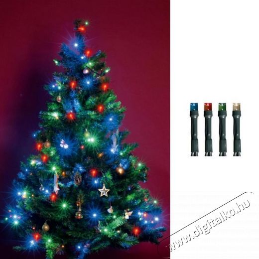 SAL Somogyi LED-es beltéri fényfüzér, színes, 50 LED Újdonságok - Új termékek - 329641