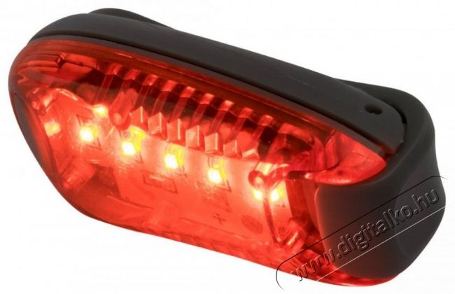 SAL Somogyi LED-es csíptetős lámpa, piros Újdonságok - Új termékek - 329653