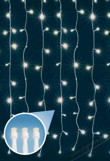 SAL Somogyi KIN 84C/WH beltéri LED fényfüggöny 0.6x3m - hideg fehér Háztartás / Otthon / Kültér - Világítás / elektromosság - Led szalag / fényfüzér - 329672