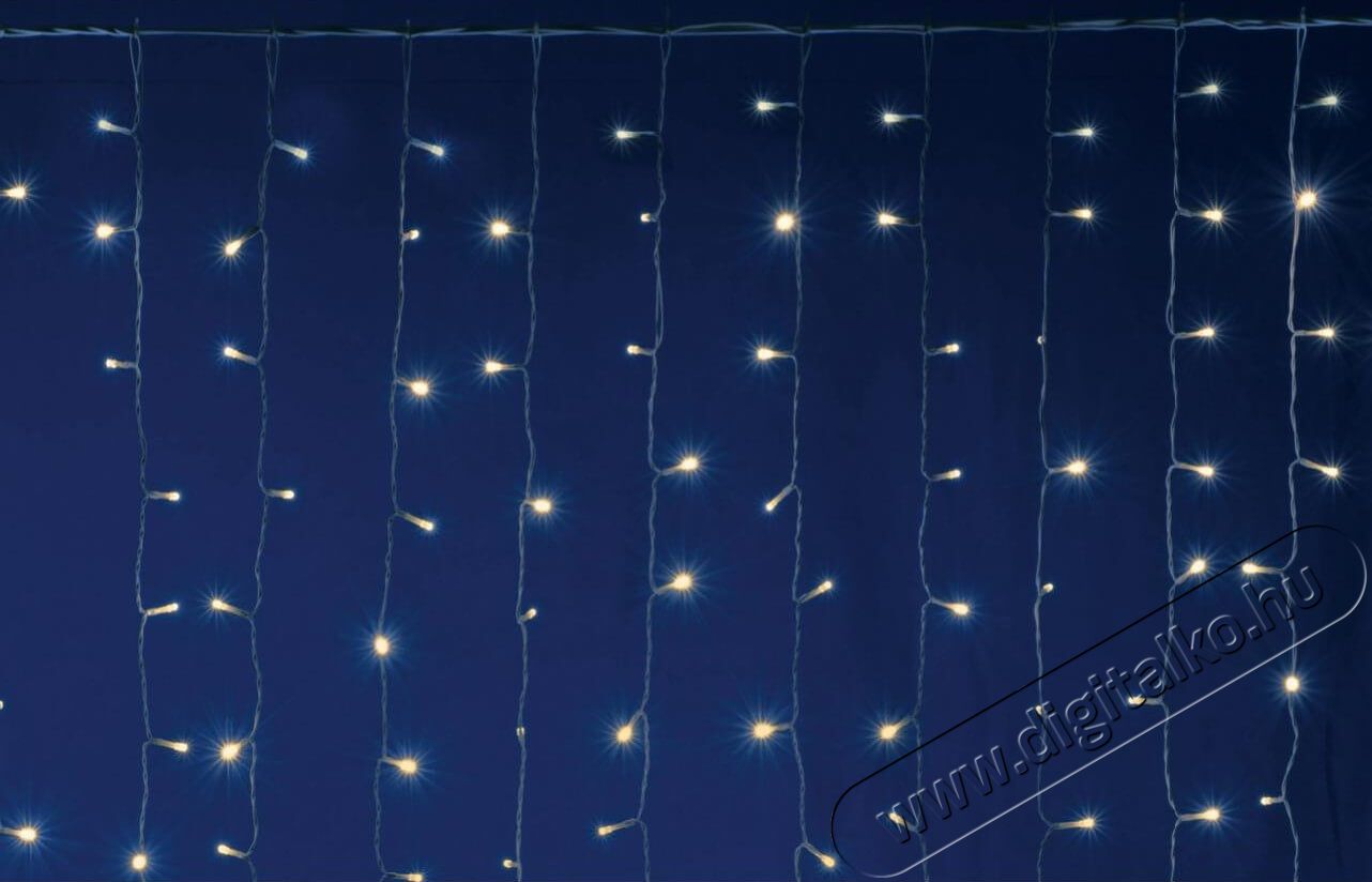 SAL Somogyi DLF 600/WW kültéri LED sorolható fényfüggöny 2x3m - meleg fehér Háztartás / Otthon / Kültér - Világítás / elektromosság - Led szalag / fényfüzér - 329679