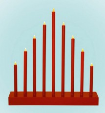 SAL Somogyi KAD 09/RD LED-es gyertyapiramis időzítővel - piros Háztartás / Otthon / Kültér - Világítás / elektromosság - Hangulat teremtő világítás - 329743
