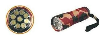 SAL Somogyi MFL 10 LED-es terepszínű elemlámpa Háztartás / Otthon / Kültér - Világítás / elektromosság - Zseblámpa / elemlámpa - 314827
