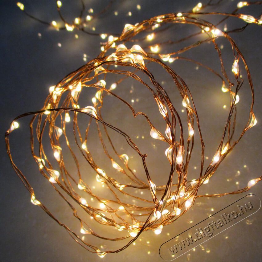 SAL Somogyi Micro LED-es fényfüzér, 80 LED, melegfehér, kültéri Újdonságok - Új termékek - 329853