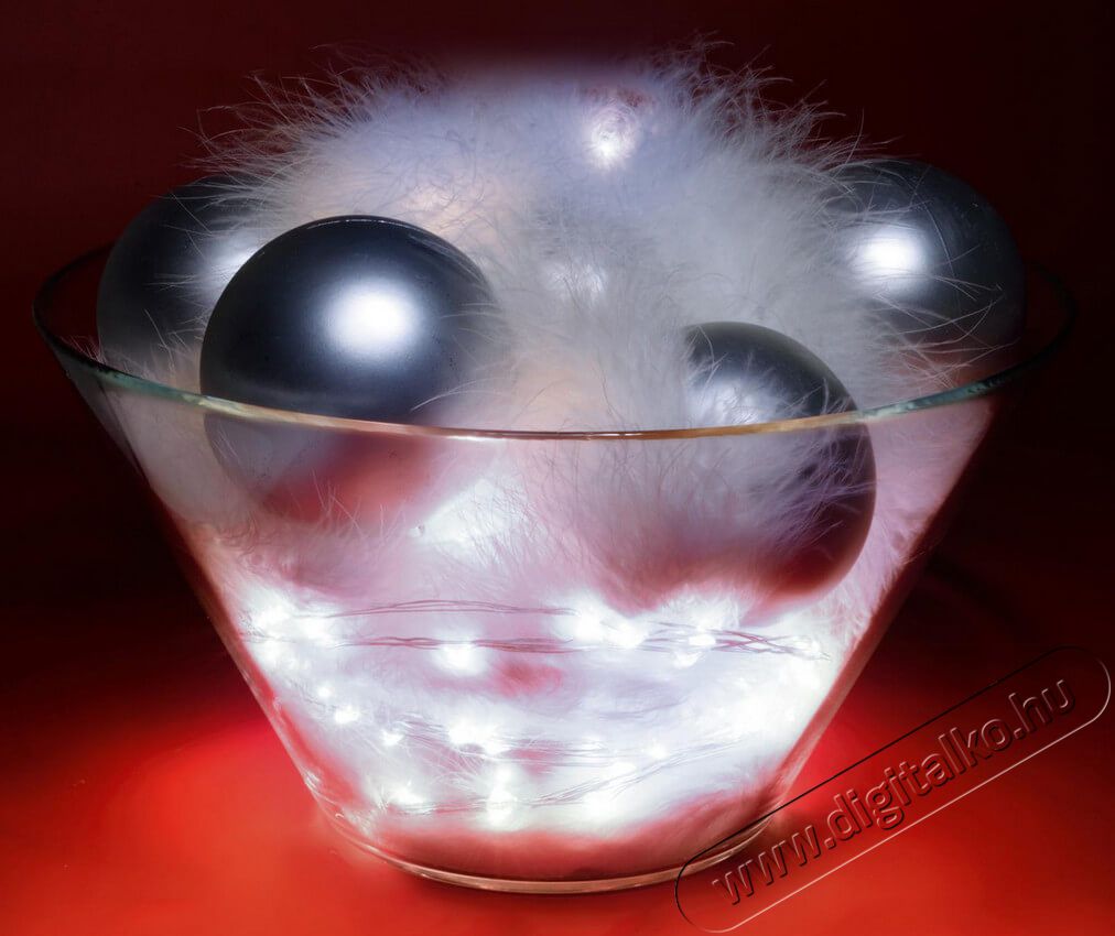 SAL Somogyi Micro LED-es fényfüzér-köteg,  10 füzér / 20 LED, hidegfehér, kültéri kivitel Újdonságok - Új termékek - 329854