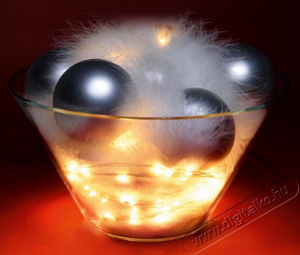 SAL Somogyi Micro LED-es fényfüzér-köteg,  10 füzér / 20 LED, melegfehér, kültéri kivitel Újdonságok - Új termékek - 329855